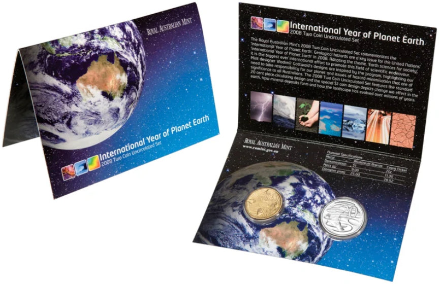 2008 Royal Australian Mint International Year of Planet Earth Uncirculated Six Coin Set