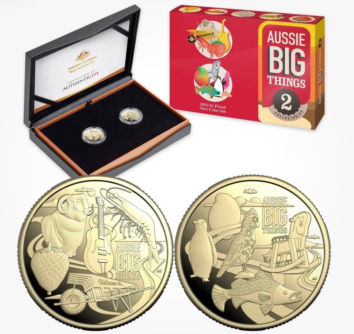 2025 Aussie Big Things 2 Proof Two Coin Set
