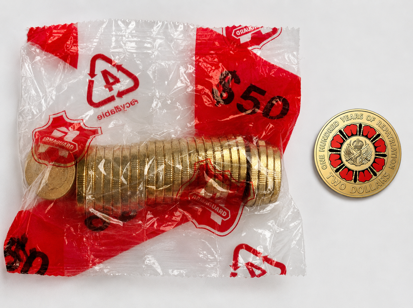 2019 100 Years of Repatriation $2 Coin Armaguard Security Bag (25 Coins) | Royal Australian Mint
