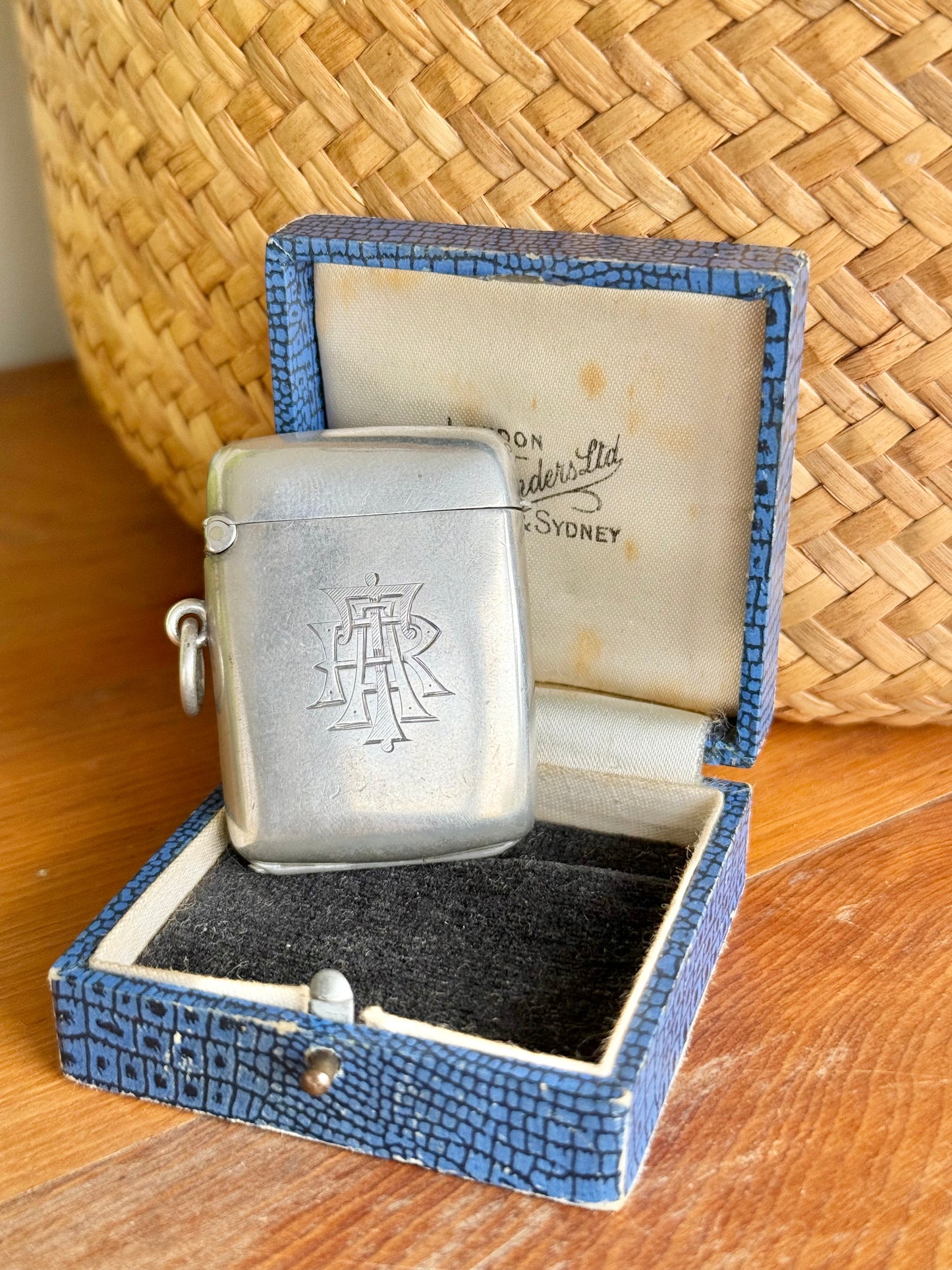 Edwardian Hallmarked Silver Hidden Photo Frame Vesta Case | Birmingham 1901