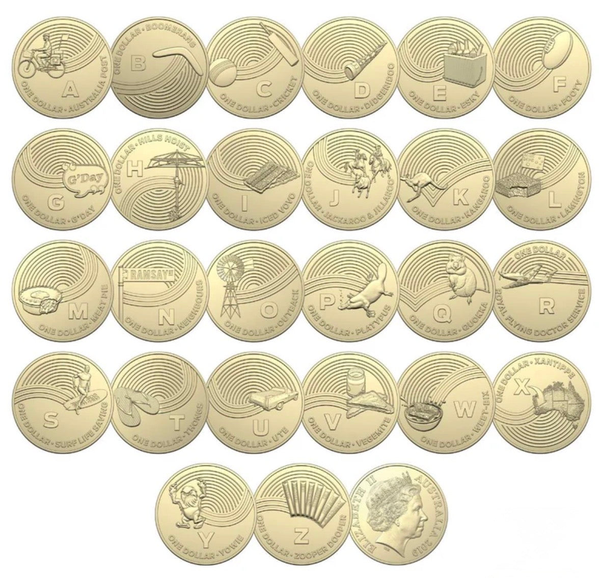 2019 The Great Aussie Coin Hunt Series 1 A–Z Collection | Royal Australian Mint & Australia Post ( Sealed Tube )