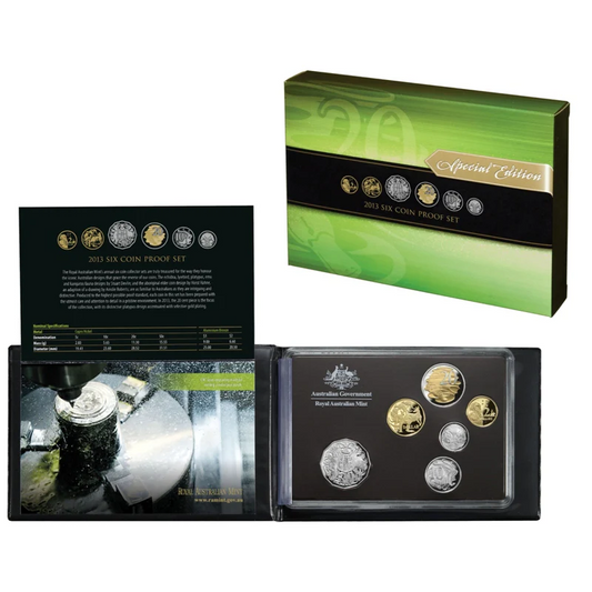 2013 Royal Australian Mint Six-Coin Proof Year Set