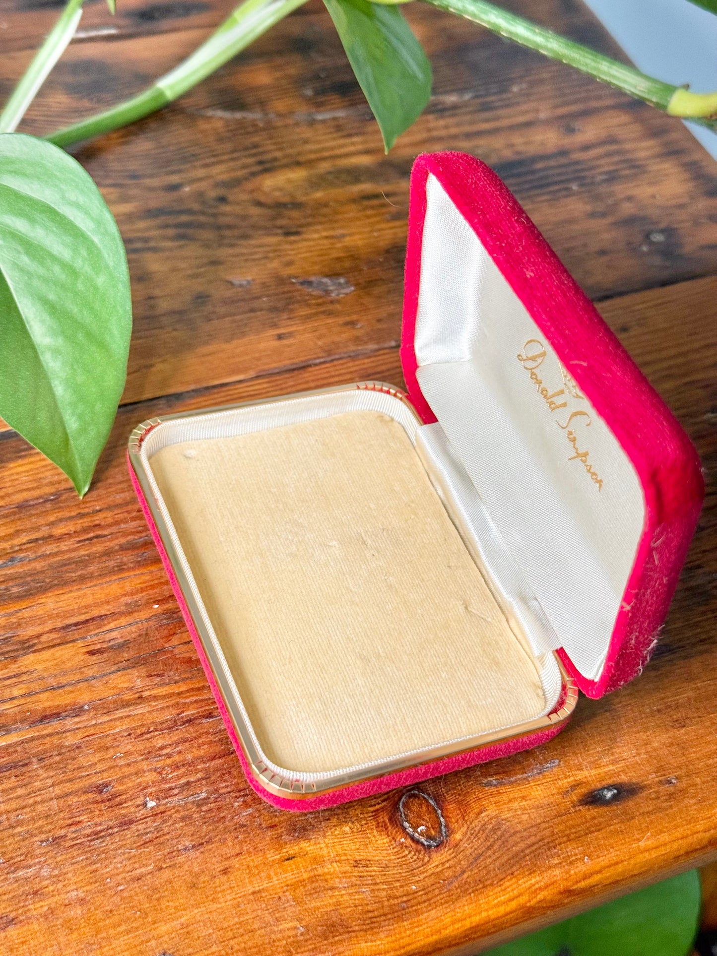 Red Velvet Jewellery Display Box | Donald Simpson