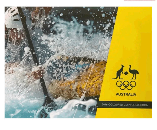 2016 Australian Olympic Team Coloured $2 Five-Coin Collection – Kayak Cover