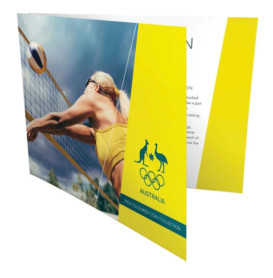 2016 Australian Olympic Team Coloured $2 Five-Coin Collection – Volleyball Cover