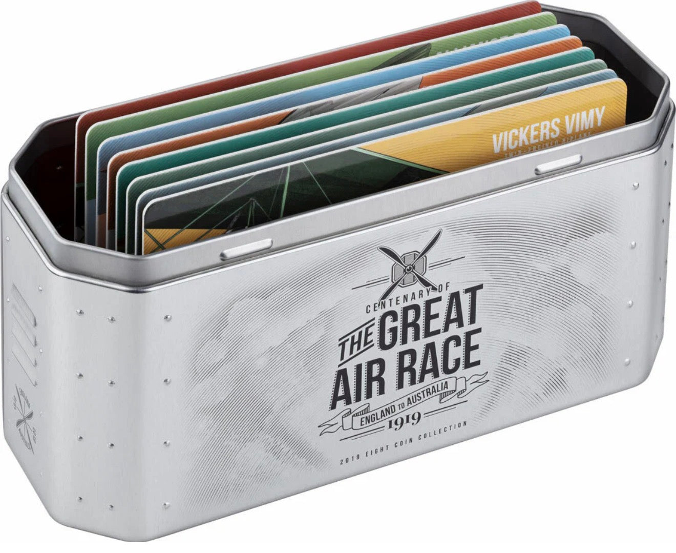 2019 England to Australia Great Air Race Eight-Coin Set
