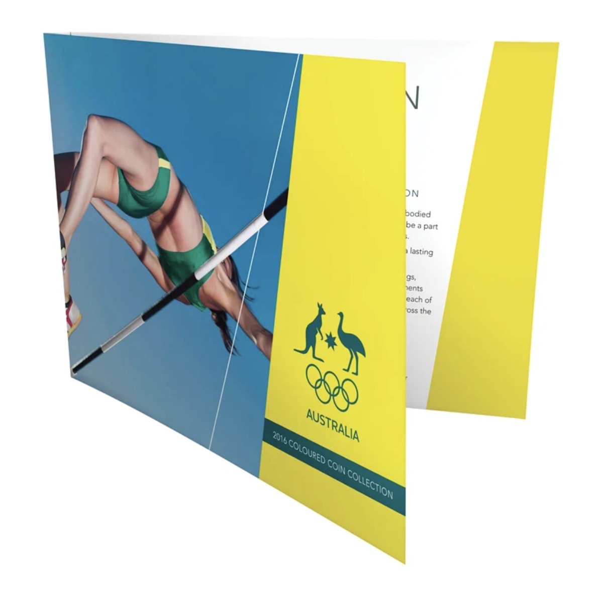 2016 Australian Olympic Team Coloured $2 Five-Coin Collection – High Jump Cover