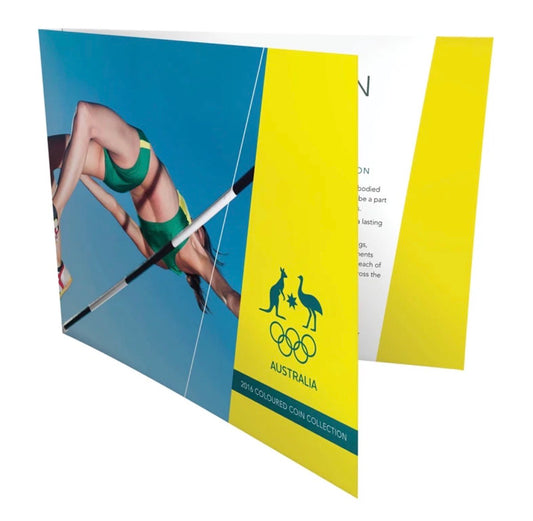 2016 Australian Olympic Team Coloured $2 Five-Coin Collection – High Jump Cover