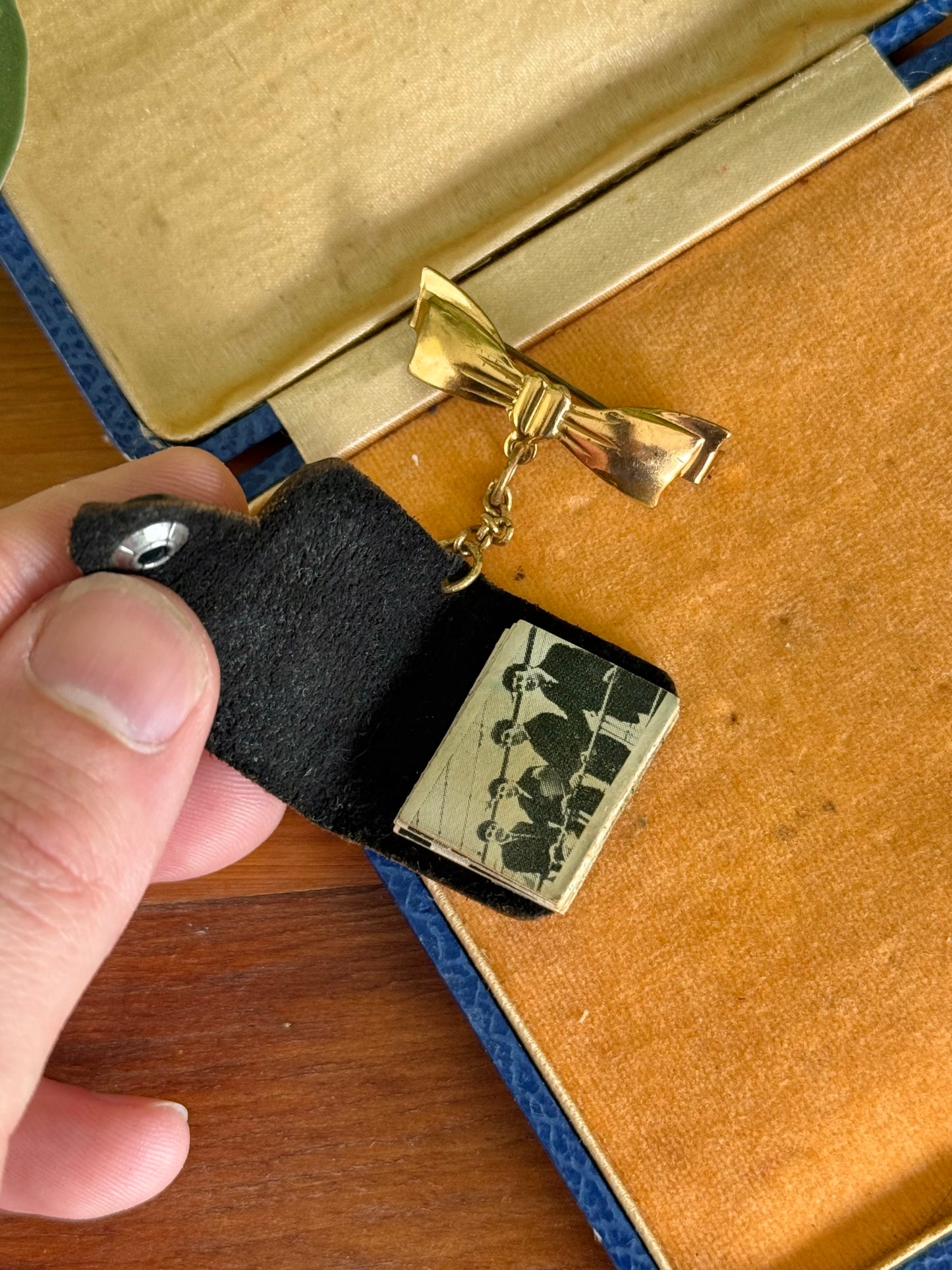 Beatles 1964 Photo Album Brooch Pin – Complete with 11 Original Photos – England