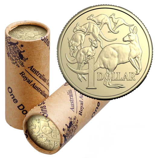 2026 Mob of 6 Roos $1 Royal Australian Mint Roll – Tails/Tails Orientation | 60 Years of Decimal Currency