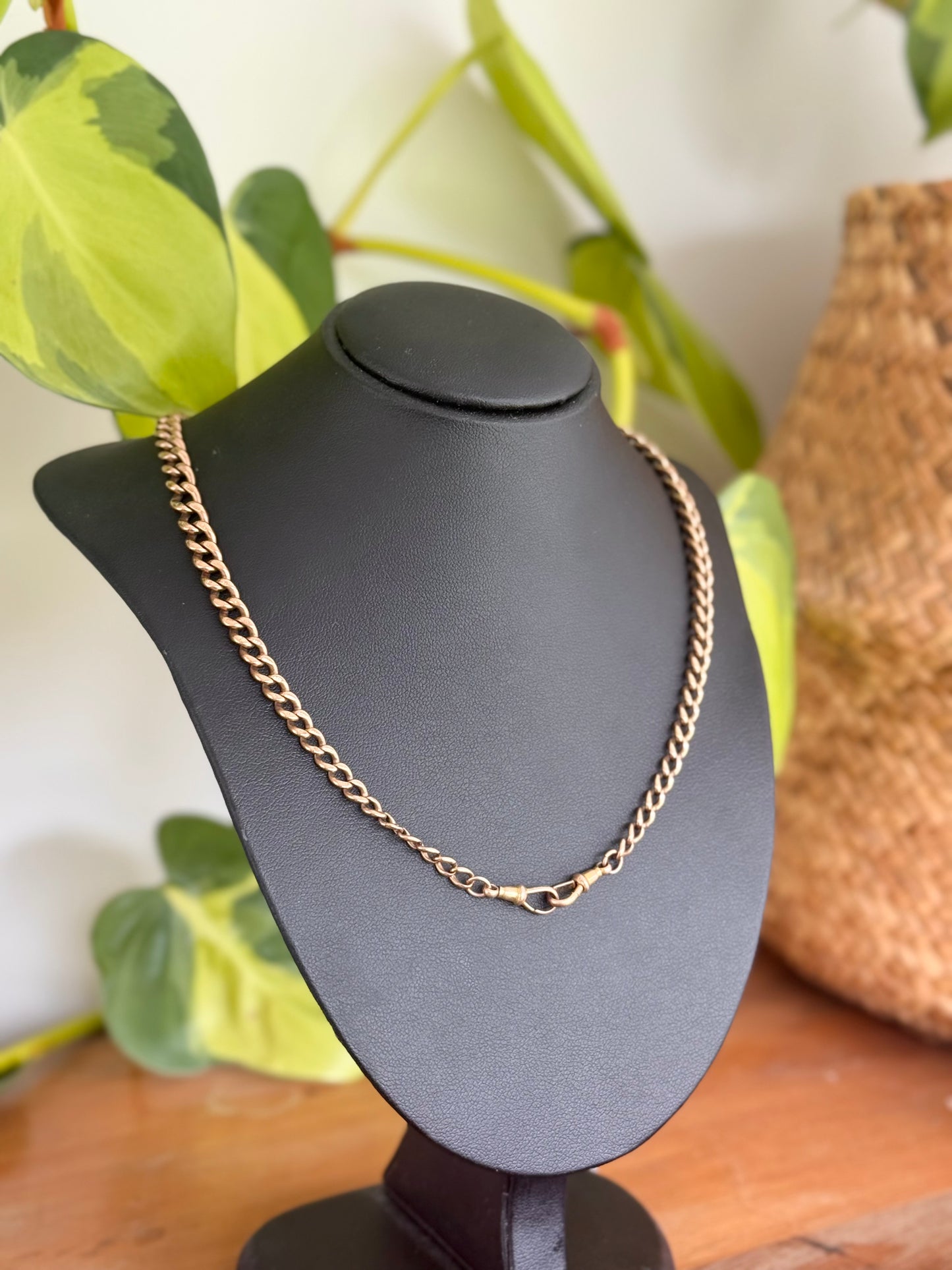 Graduated 9ct Rose Gold Australian Fob Chain – Stamped Every Link