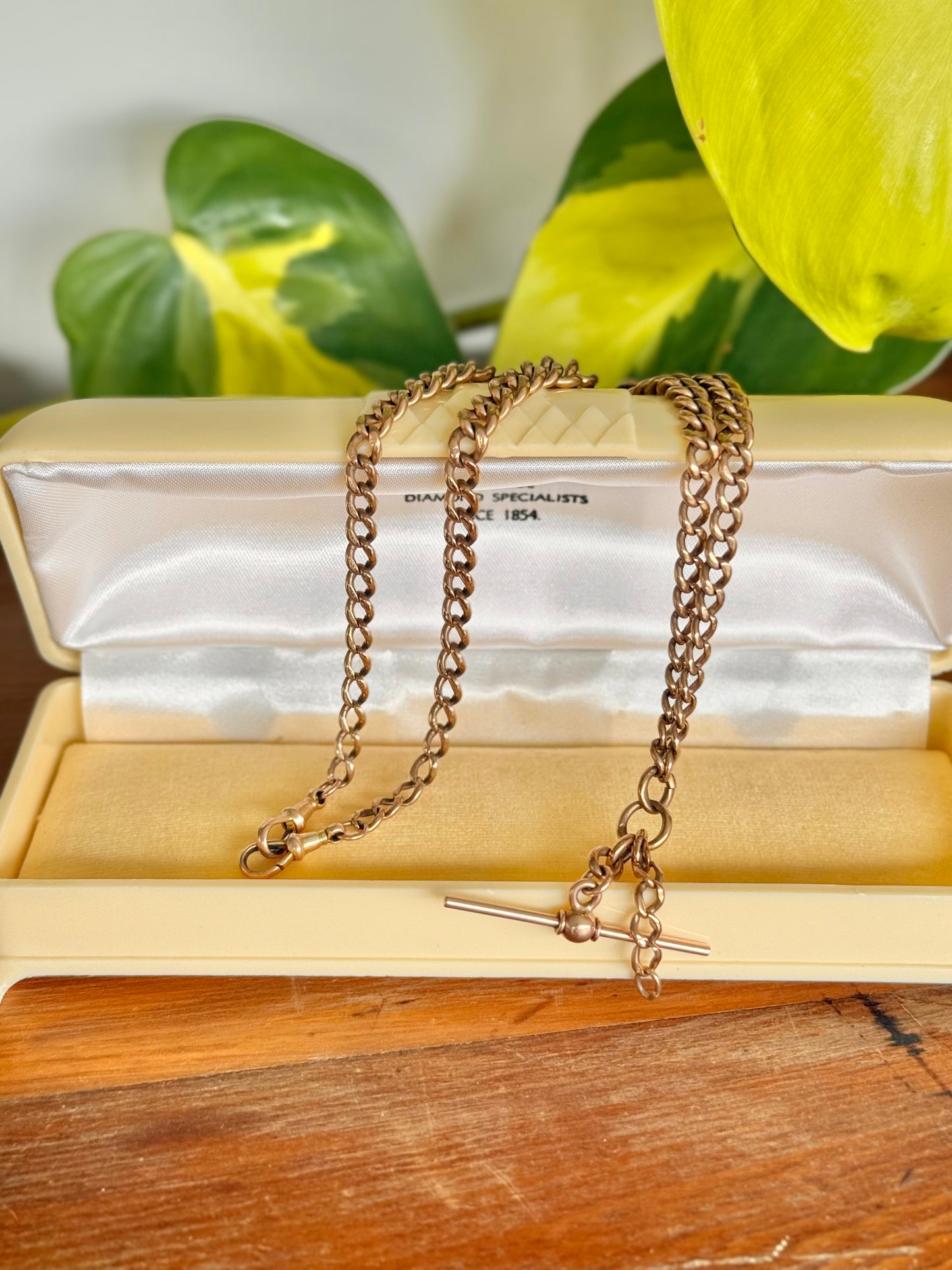 Graduated 9ct Rose Gold Australian Fob Chain – Stamped Every Link