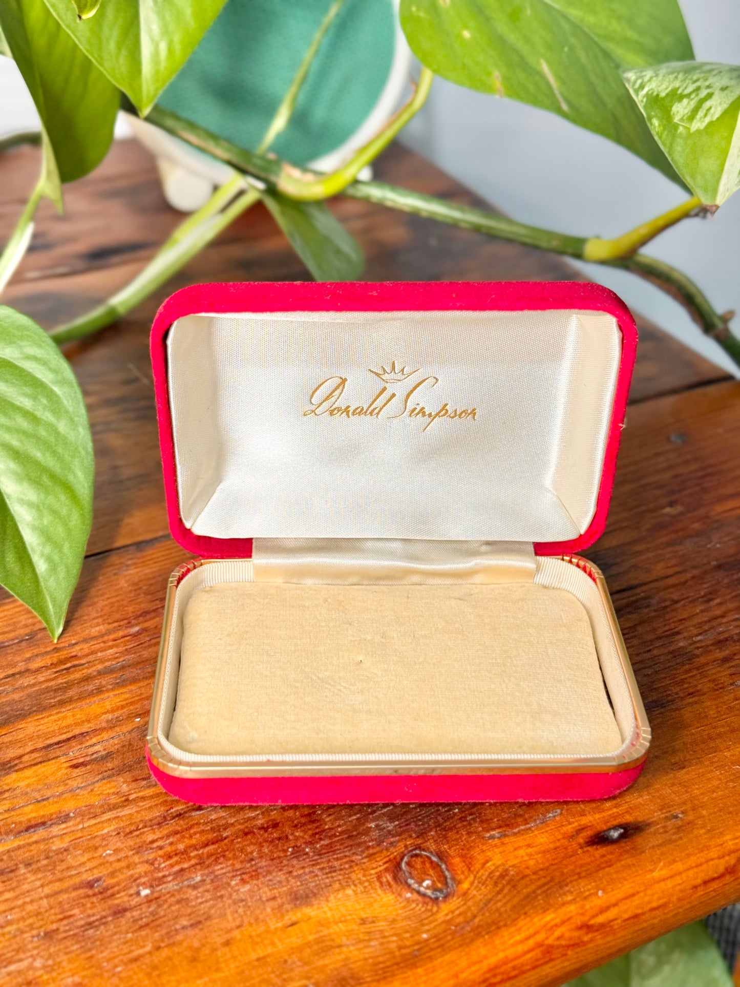Red Velvet Jewellery Display Box | Donald Simpson