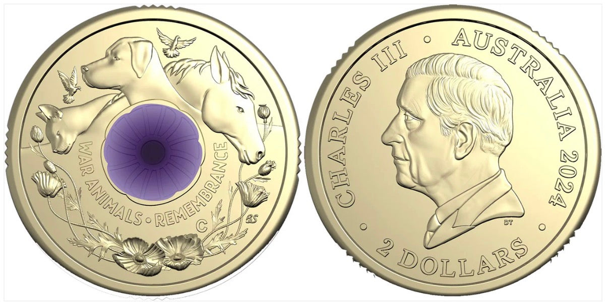 2024 War Animals Remembrance $2 RAM Bag | Royal Australian Mint