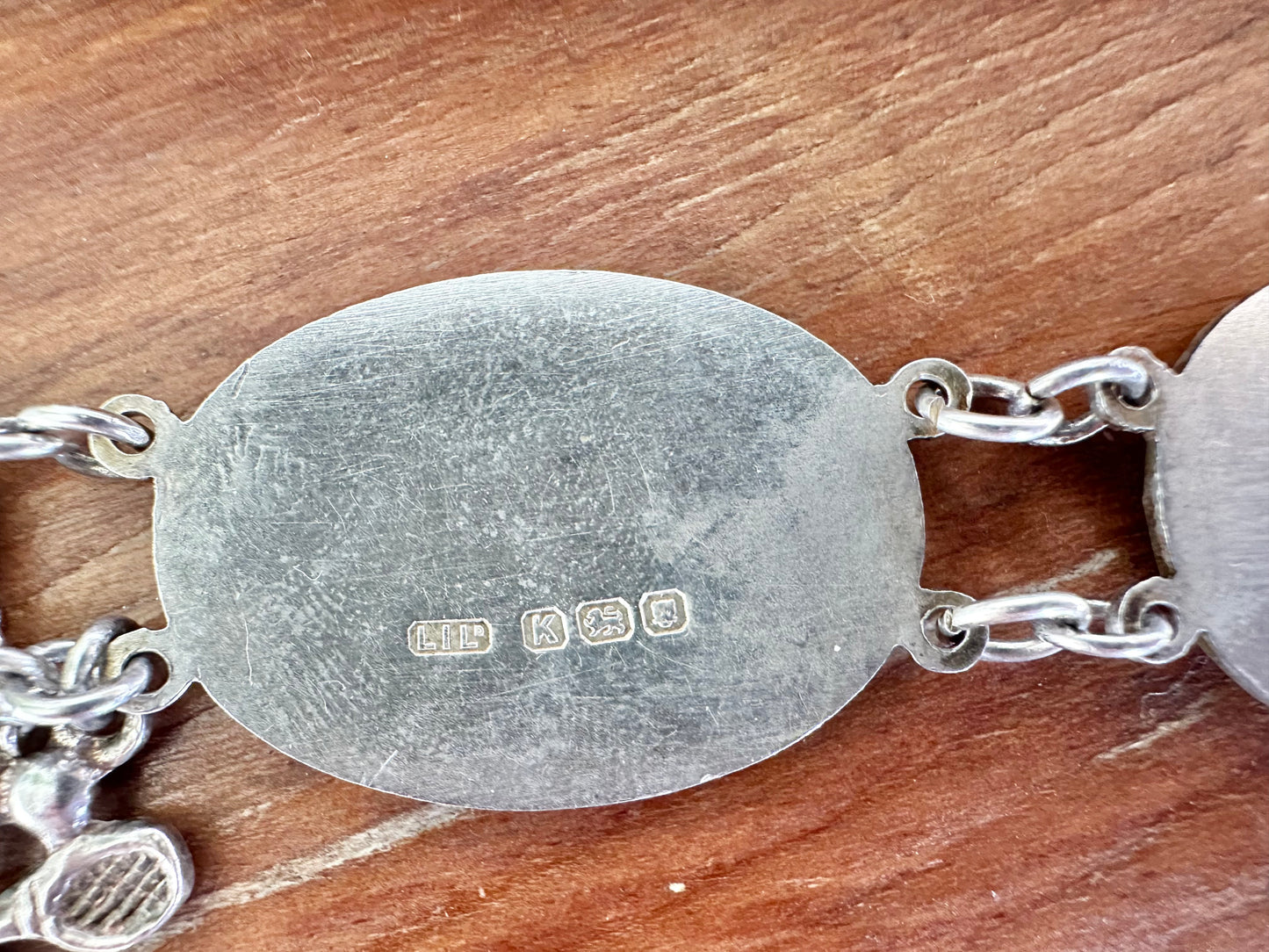 1945 Sterling Silver Landmark Bracelet by Lonwick Industries | Post-War London Icons