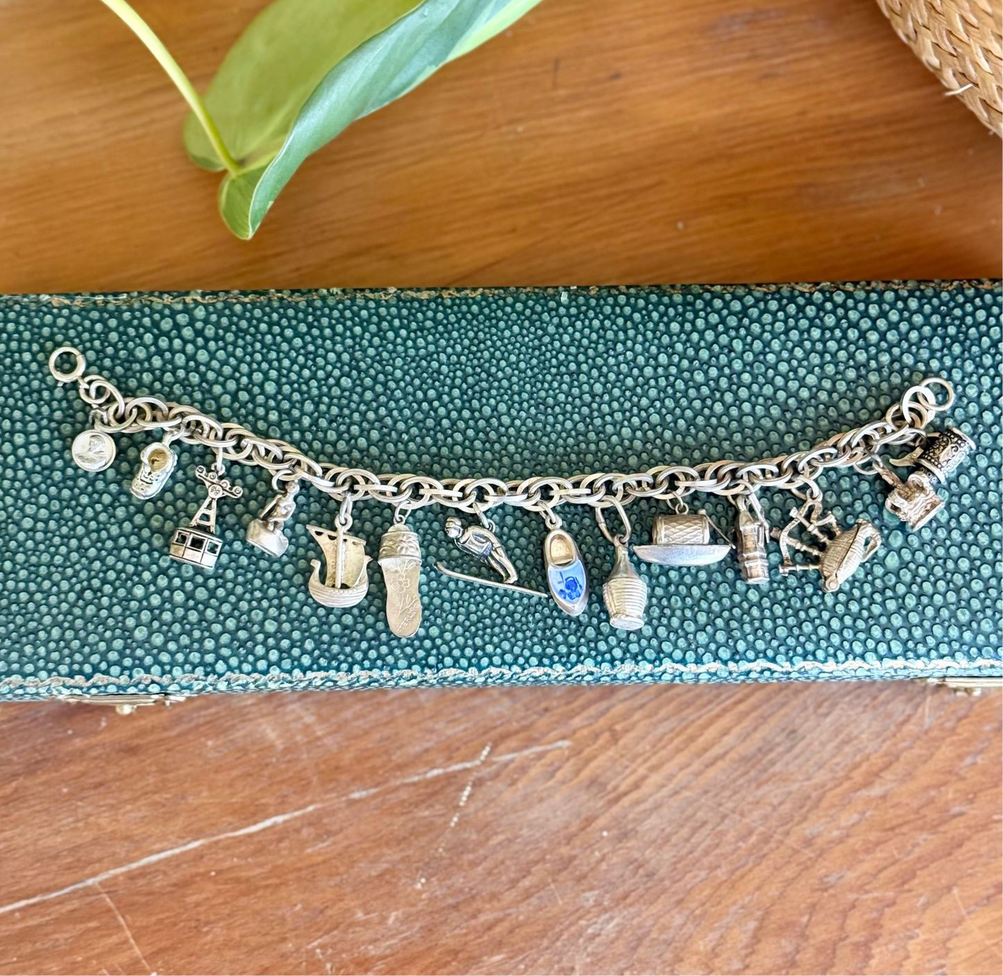 Multi-link Sterling Silver Charm Bracelet  | Various European Charms