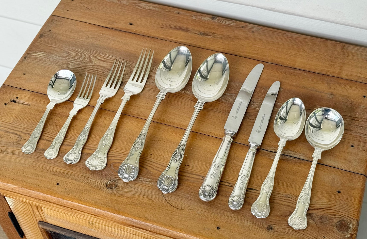 Stanley Rogers King’s Pattern Silver Plated Cutlery Set – 38 Piece Service