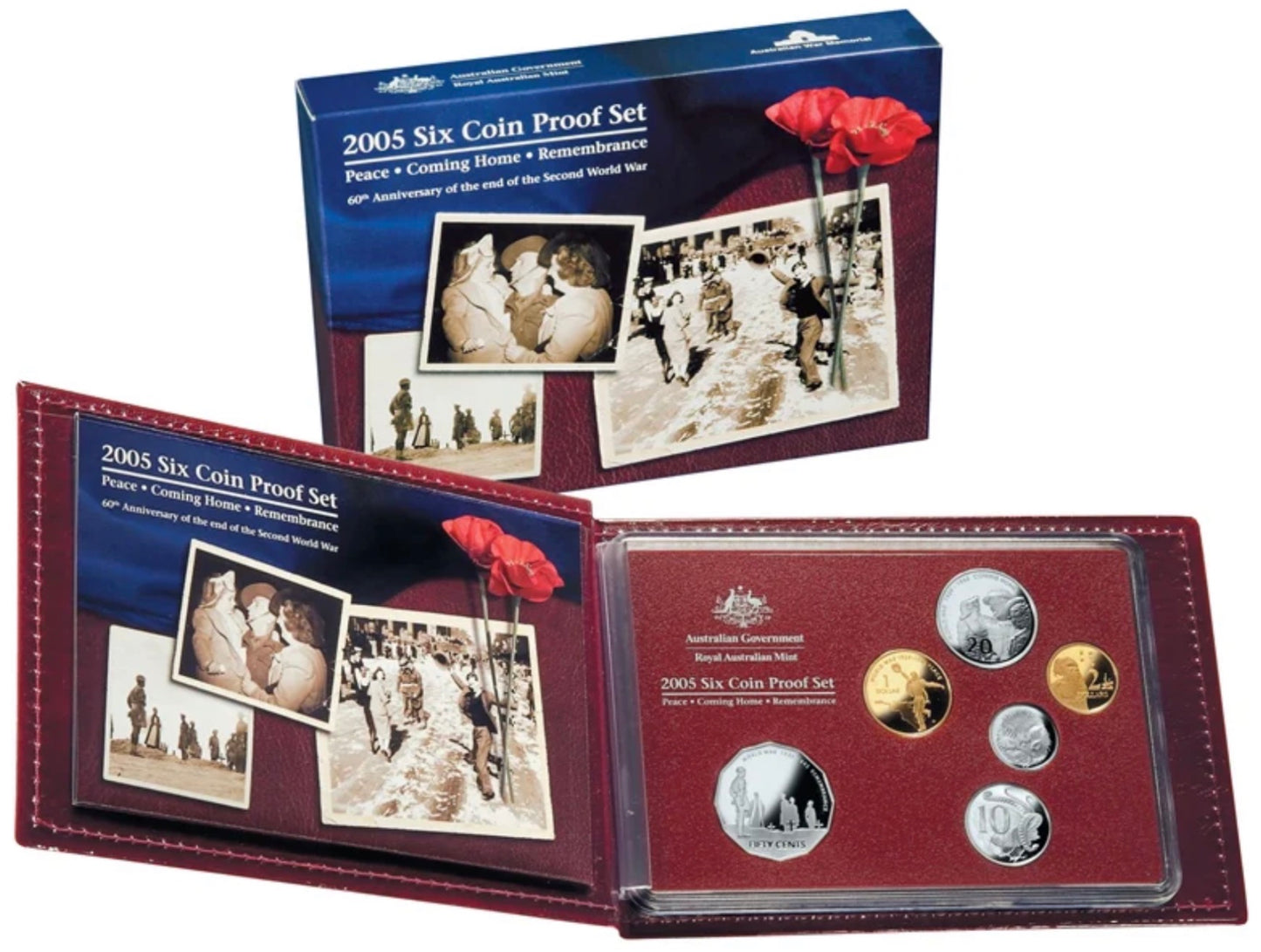 2005 Six Coin Proof Set – Peace, Coming Home & Remembrance | Royal Australian Mint