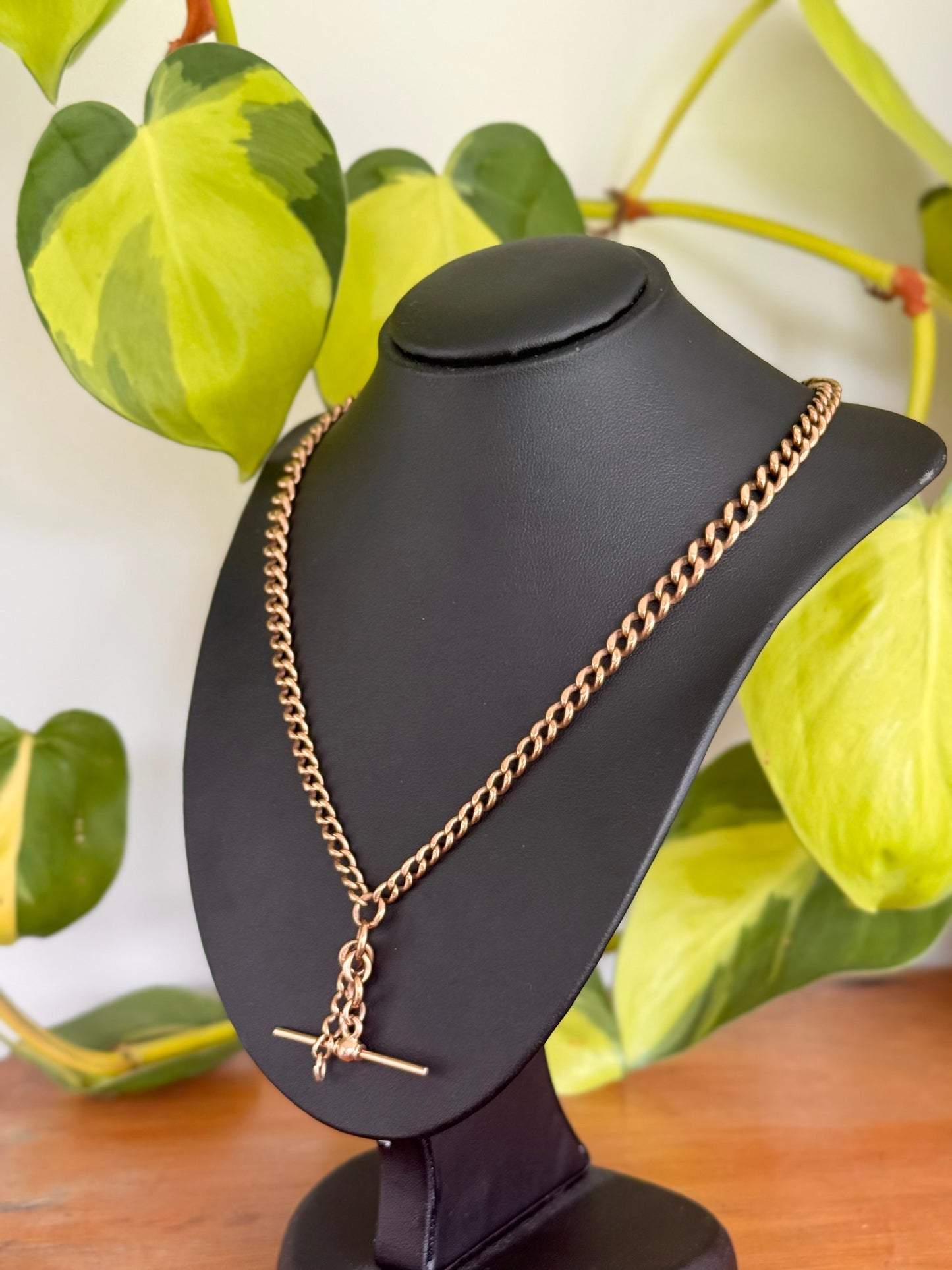 Graduated 9ct Rose Gold Australian Fob Chain – Stamped Every Link