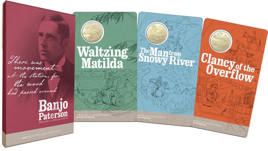 2020 Banjo Paterson Treasured Australian Poetry Three-Coin 50 Cent Boxed Set