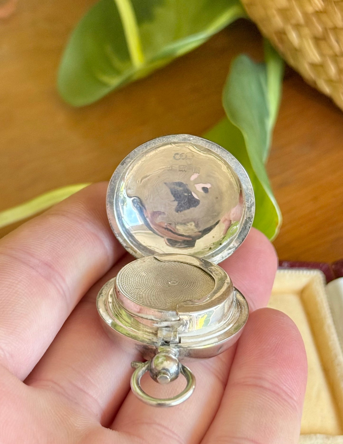 Hallmarked Silver Full Sovereign Case | Pendant Charm 1909 Birmingham
