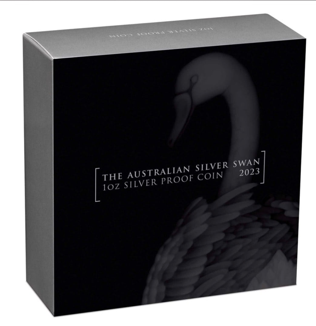 2023 $1 Australian Swan 1oz Silver Proof Coin | Boxed with COA | Mintage 2,500