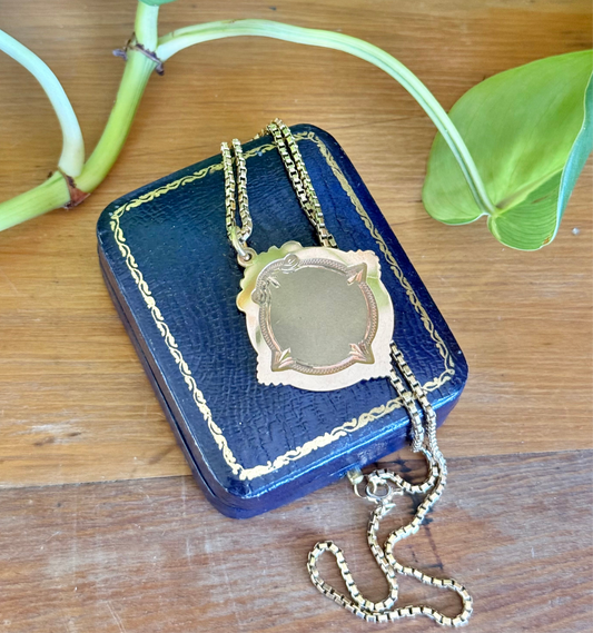 9ct Gold Fob Medallion, Pendant | Australian Circa 1950’s