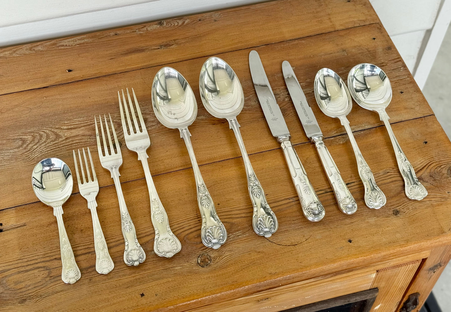 Stanley Rogers King’s Pattern Silver Plated Cutlery Set – 38 Piece Service