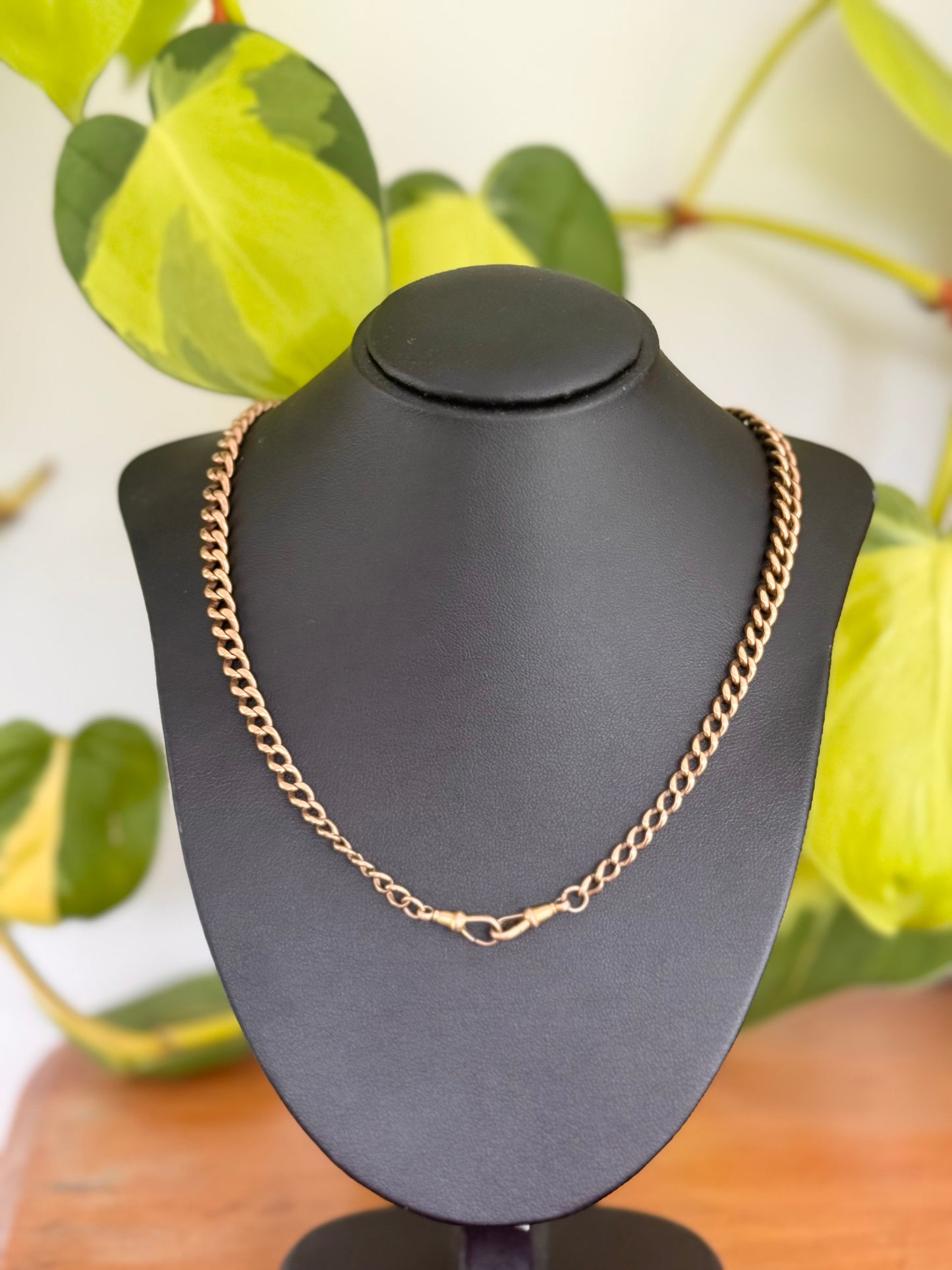 Graduated 9ct Rose Gold Australian Fob Chain – Stamped Every Link