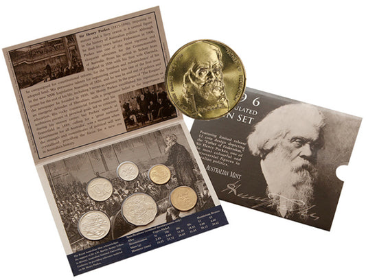 1996 Royal Australian Mint Uncirculated Six Coin Set – Sir Henry Parkes