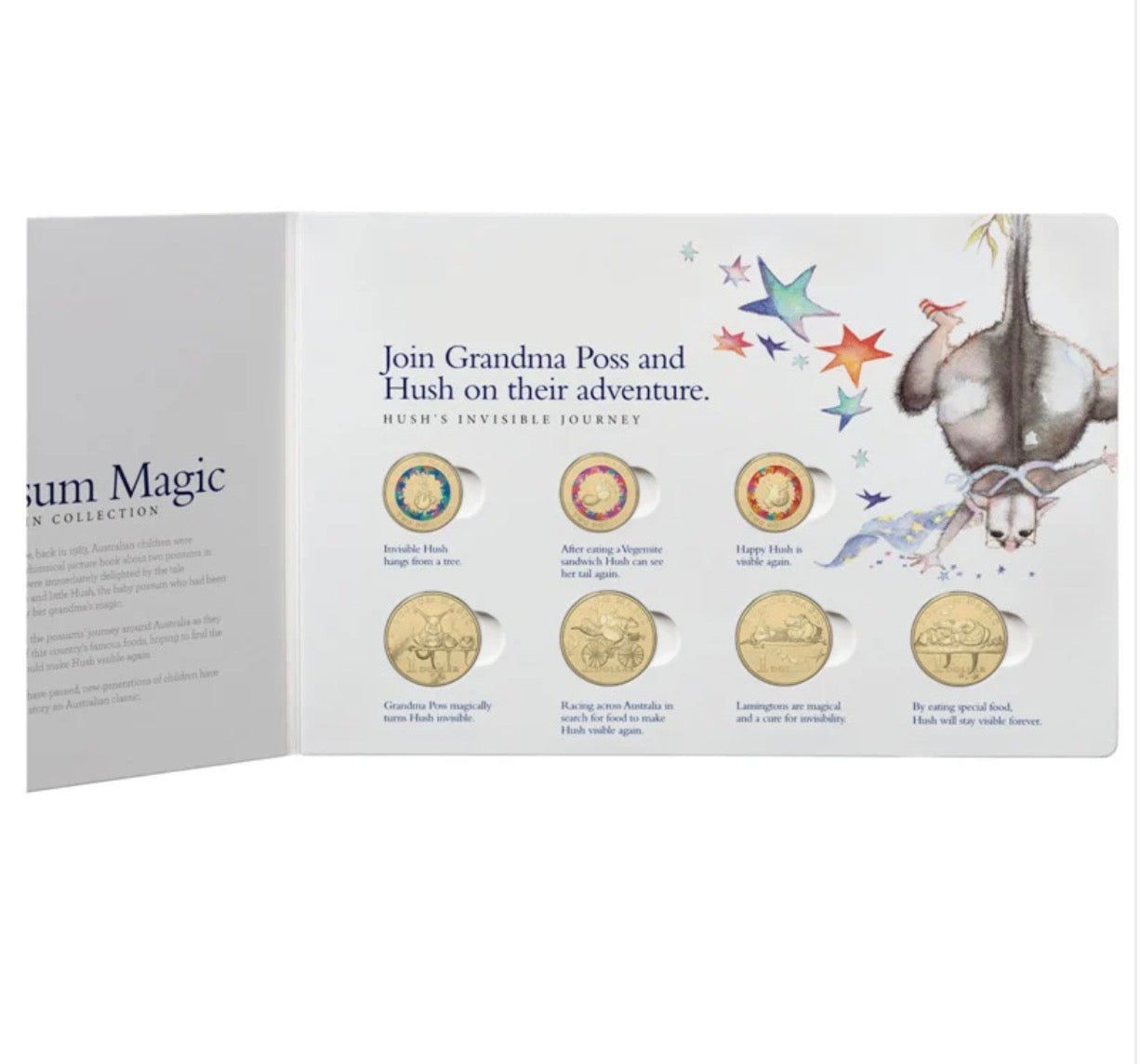 2017 Royal Australian Mint Possum Magic 8 Coin Collection Folder