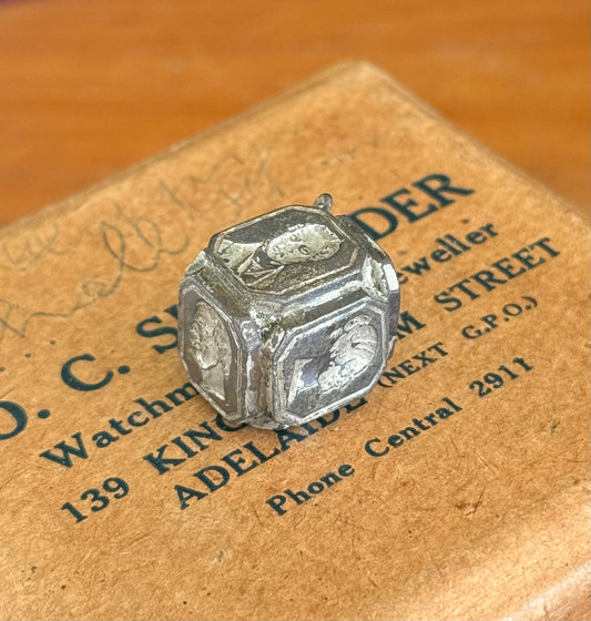 Antique Famous Faces Wax Seal | Brass Circa 1850