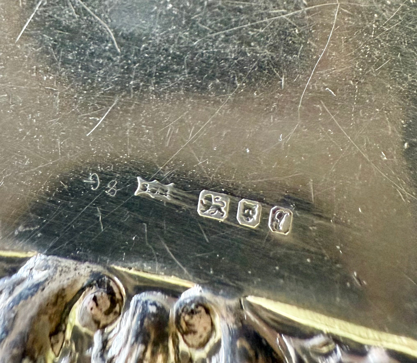 Hallmarked Silver Whiskey Bottle Tag | S J Rose & Son, London