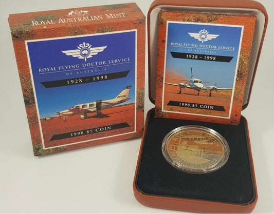 1998 $5 Proof Coin – Royal Flying Doctor Service
