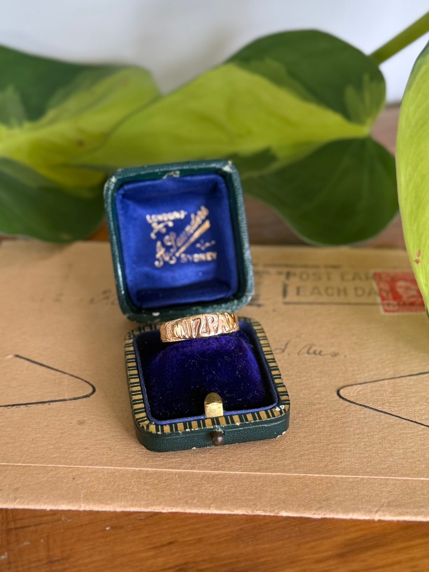 Edwardian Mizpah Ring – 1900 Birmingham Hallmarked, Size P