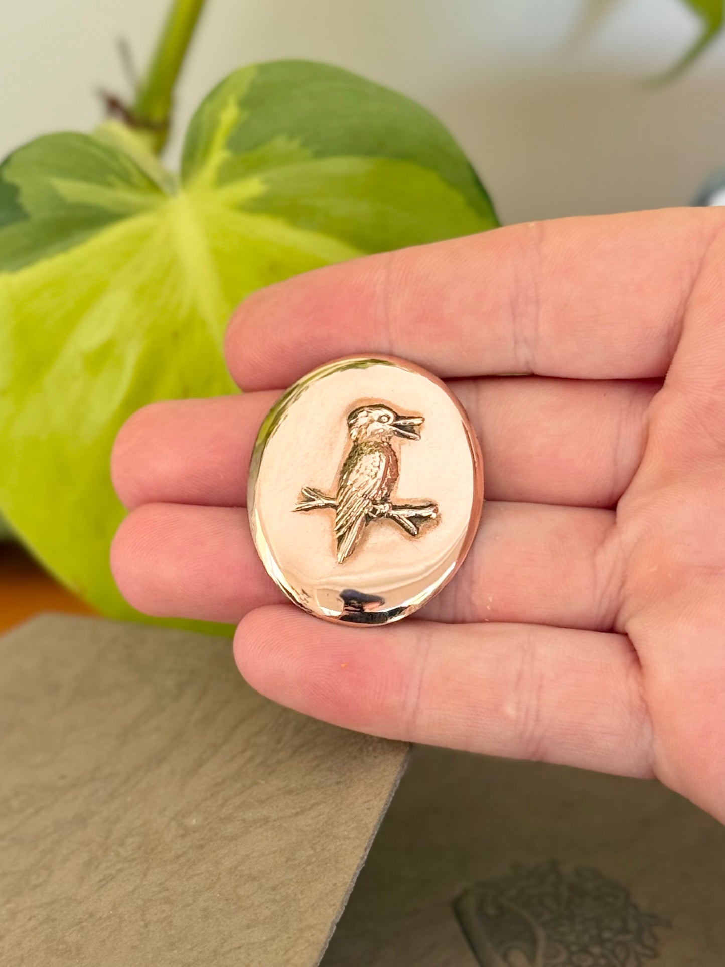 Antique Australian Kookaburra Brooch | 9ct Gold & Silver Lined | c.1900