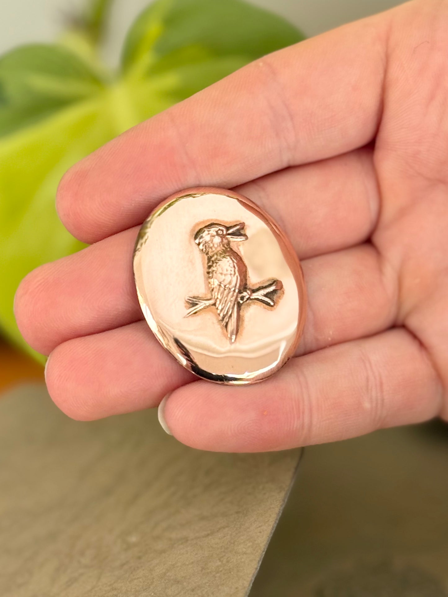Antique Australian Kookaburra Brooch | 9ct Gold & Silver Lined | c.1900