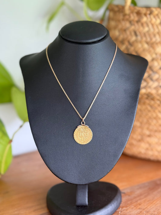 Half Guinea Coin 1798 - Pendant and Chain | George III