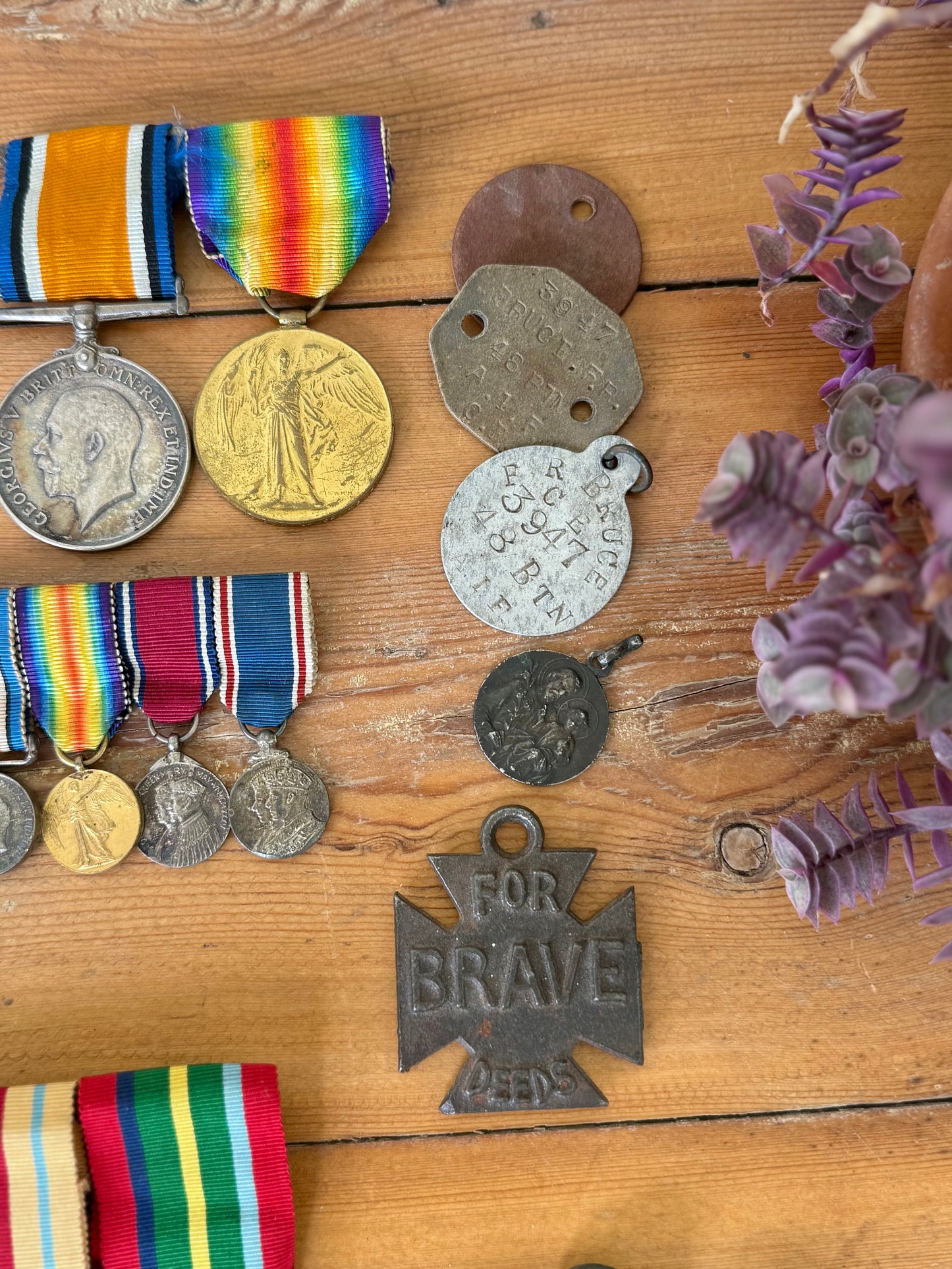 Australian WWI & WWII Father and Son Military Medal Group – Bruce Family