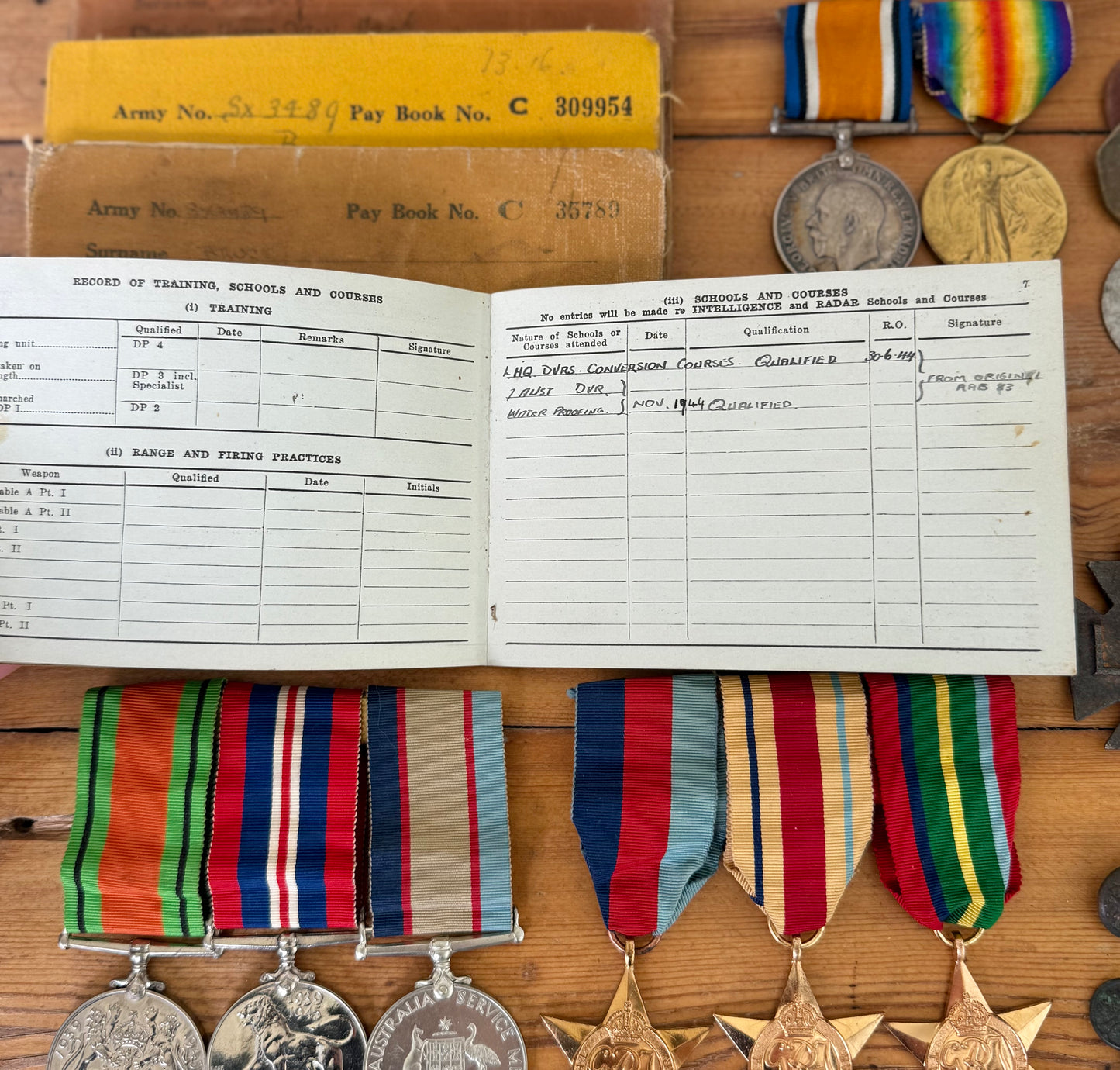 Australian WWI & WWII Father and Son Military Medal Group – Bruce Family
