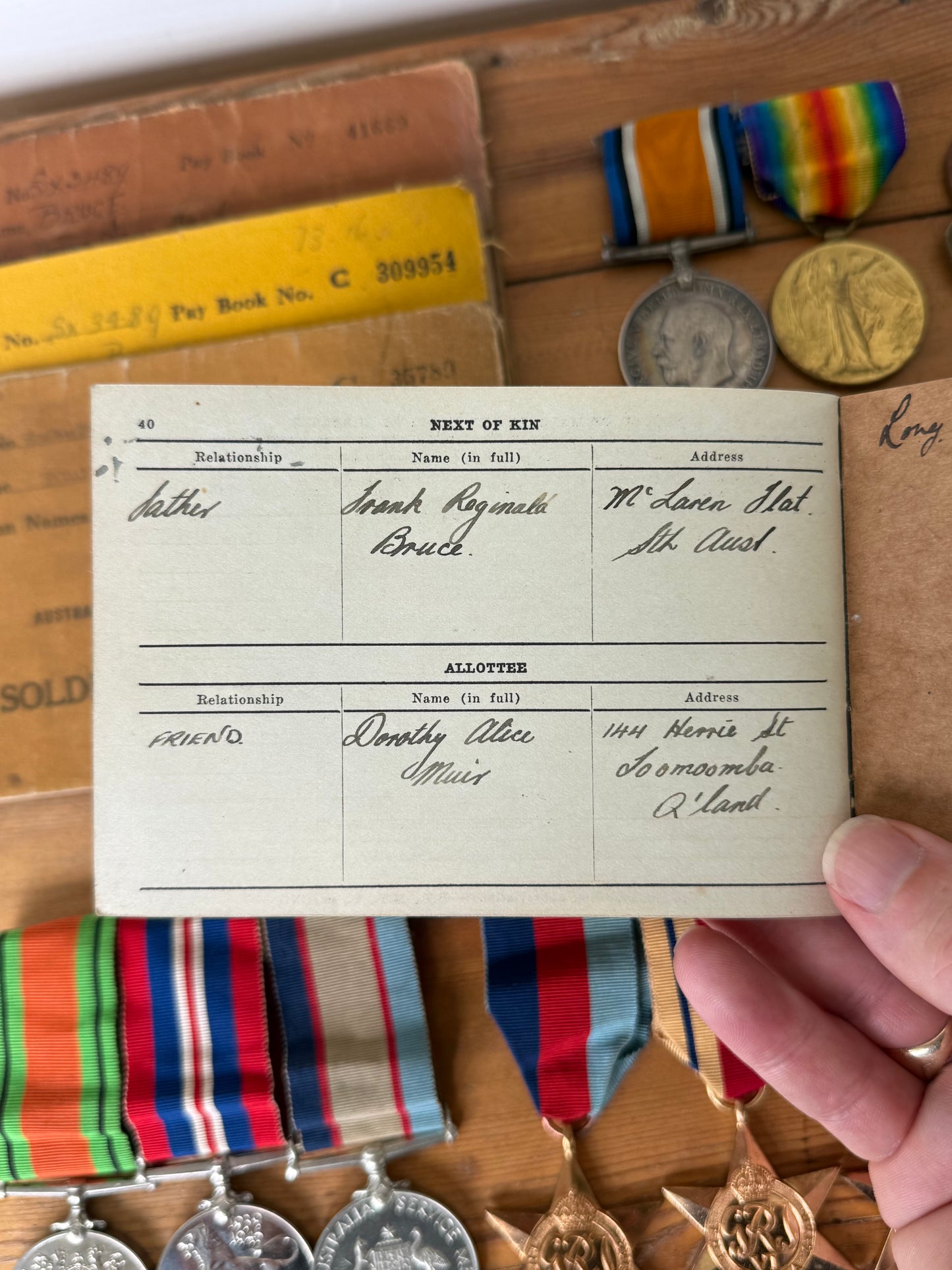 Australian WWI & WWII Father and Son Military Medal Group – Bruce Family