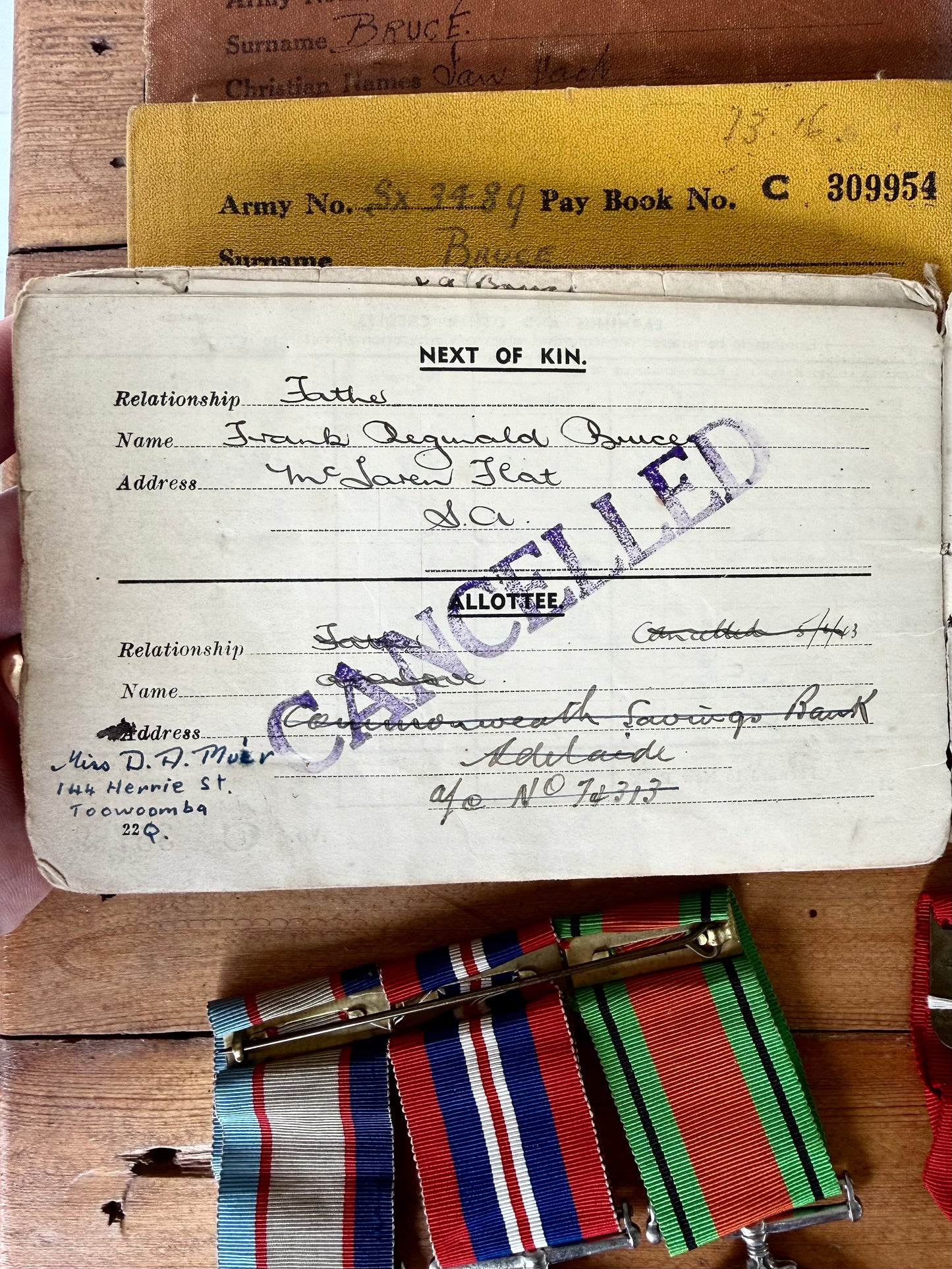 Australian WWI & WWII Father and Son Military Medal Group – Bruce Family