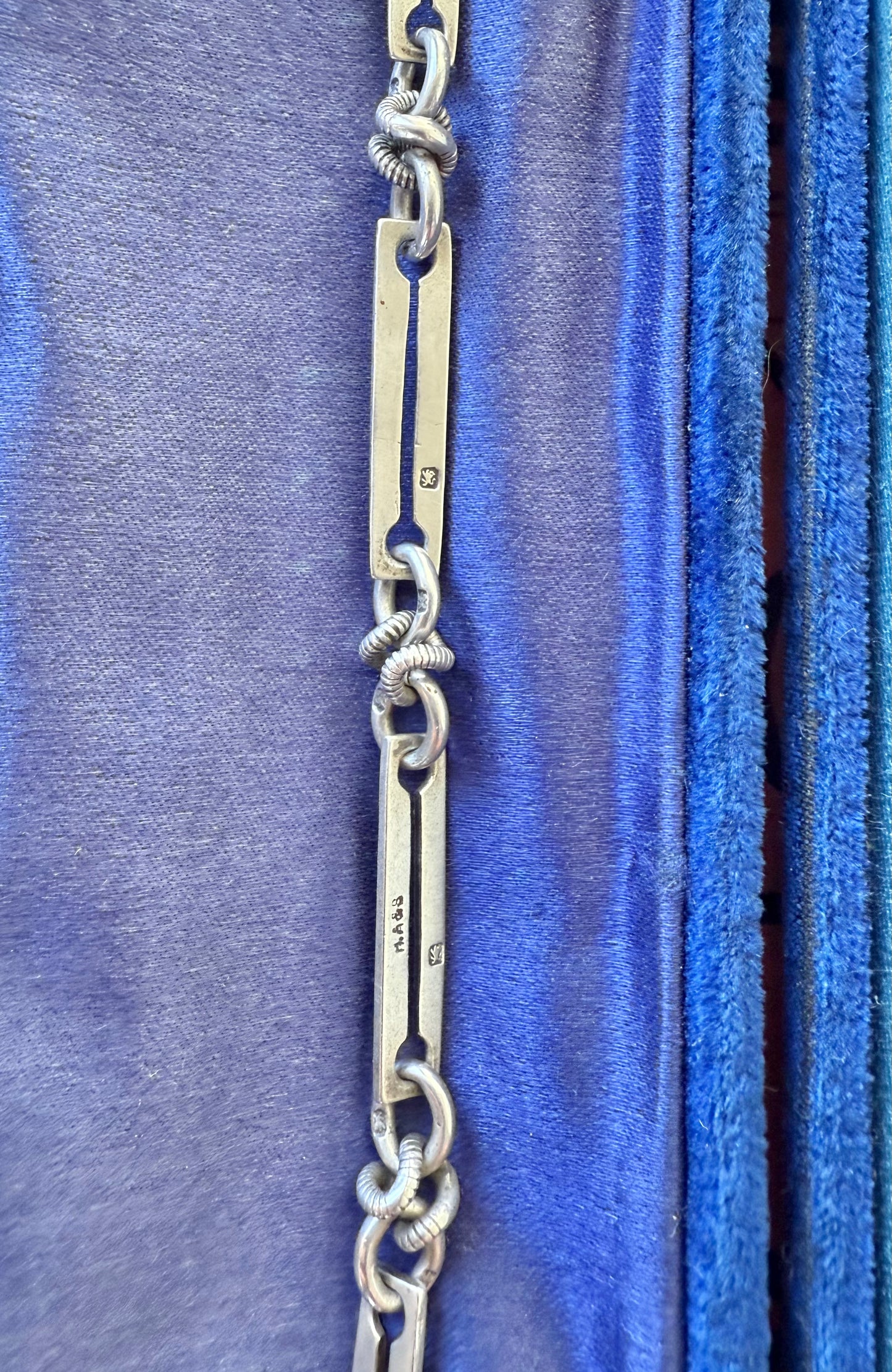 Victorian Fob, Pocket Watch Chain | Hallmarked Sterling Silver