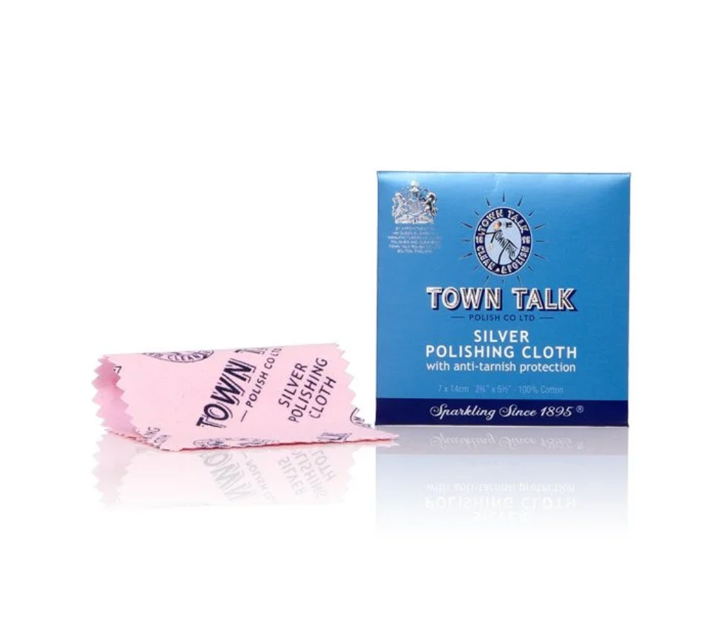 Town Talk Silver Polishing Cloth – Trusted Jewellery & Silver Care – 3 Sizes
