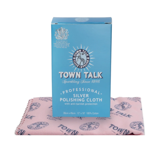 Town Talk Silver Polishing Cloth – Trusted Jewellery & Silver Care – Large